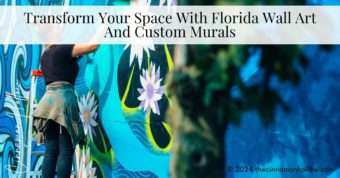 Florida wall art custom mural