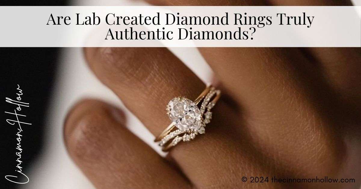 lab created diamond rings