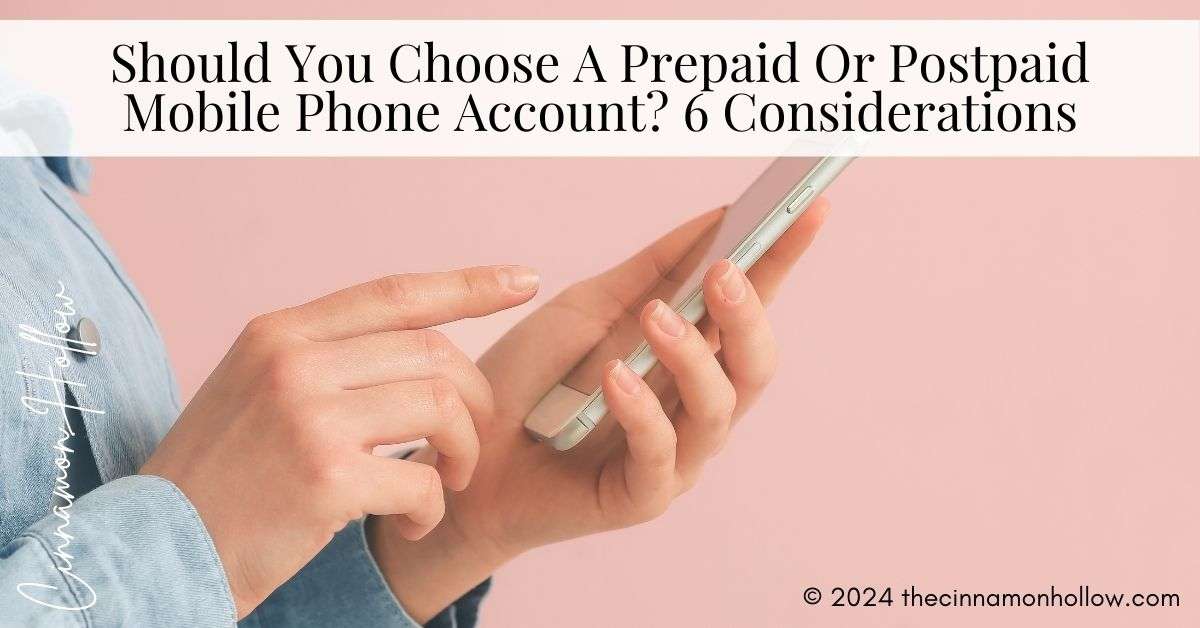 prepaid or postpaid mobile phone account