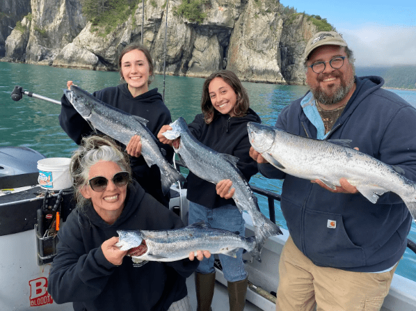 silver salmon fishing