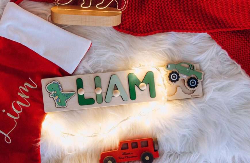 wooden name puzzles Liam