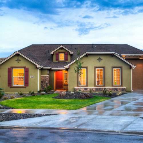 new roof on lighted house - popular Roofing Styles - DMV