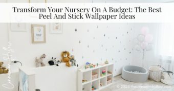 nursery with peel and stick wallpaper