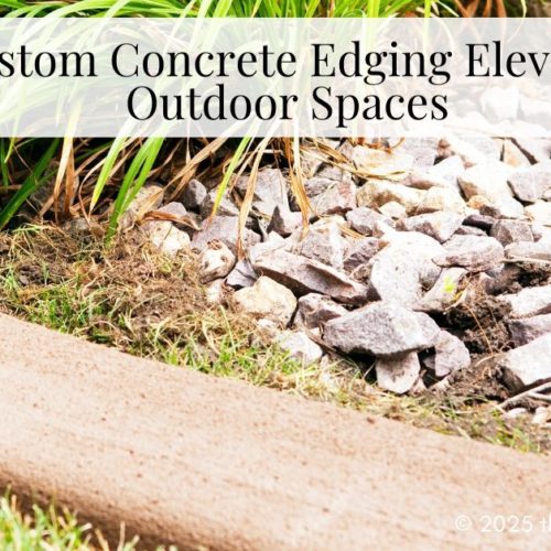 custom concrete edging
