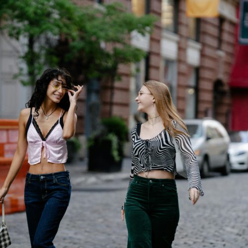 teens wearing high-end brands