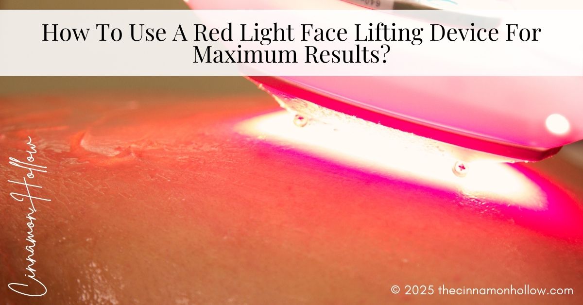 red light face lifting device