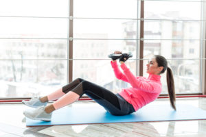 woman exercising - Fat-Burning Core Exercises