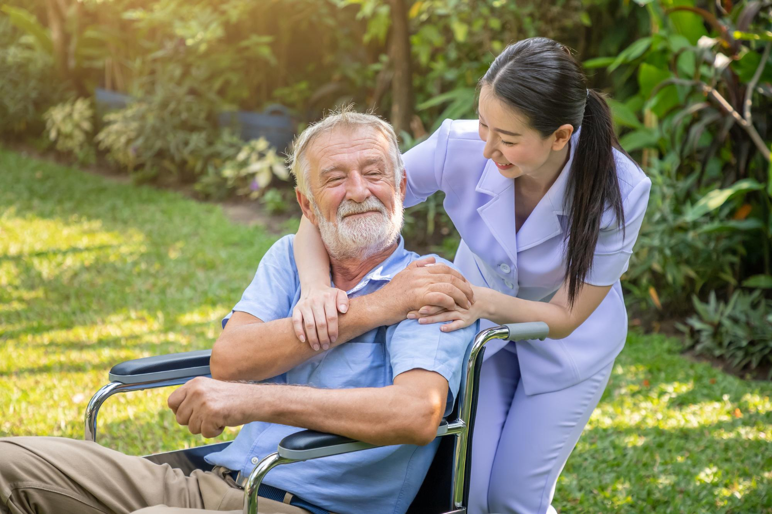 nurse and dementia patient