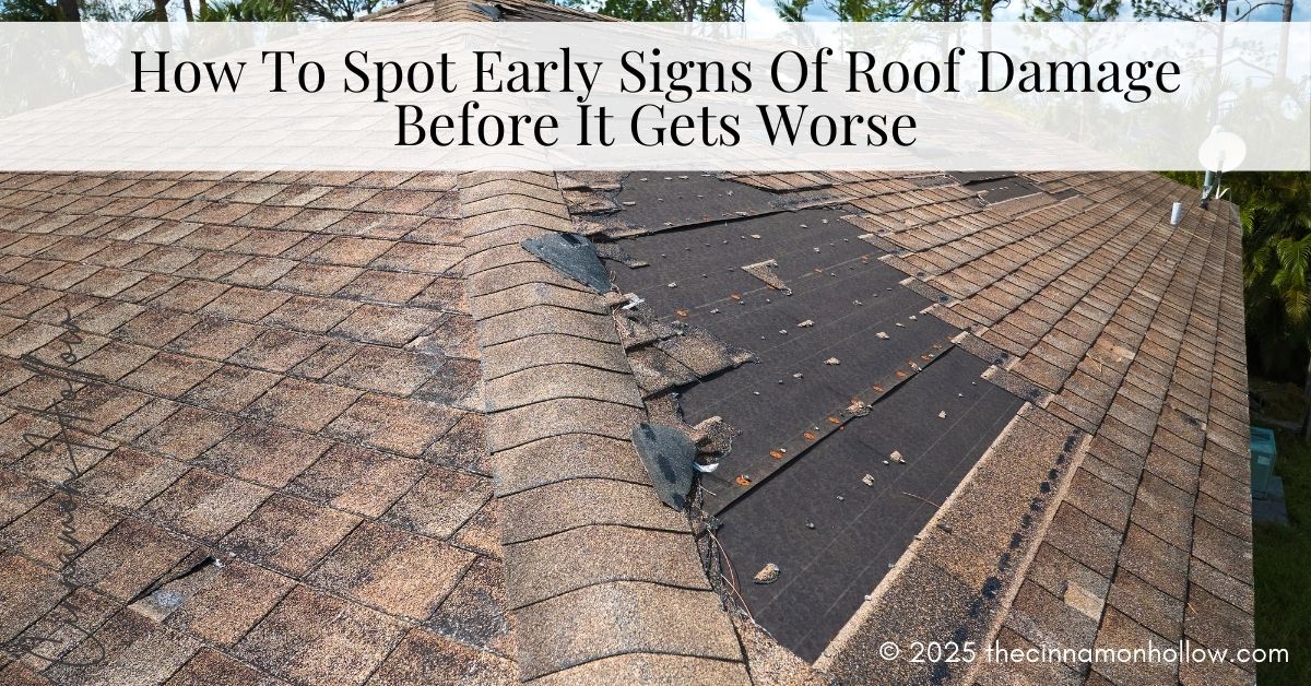 early signs of roof damage