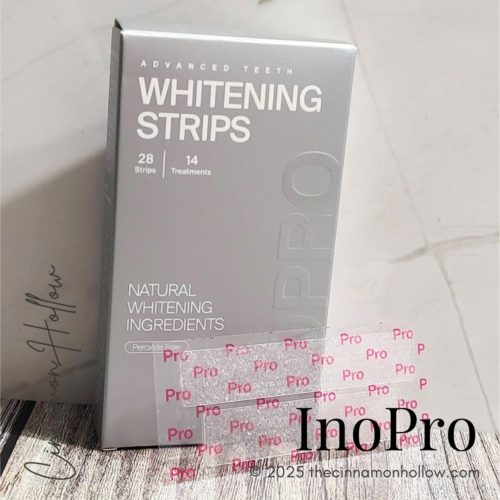 transparent InoPro teeth whitening strips