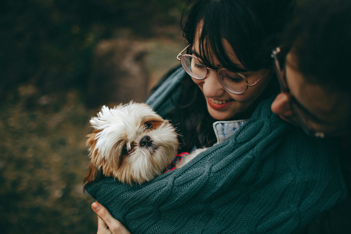 pets - woman and her dog