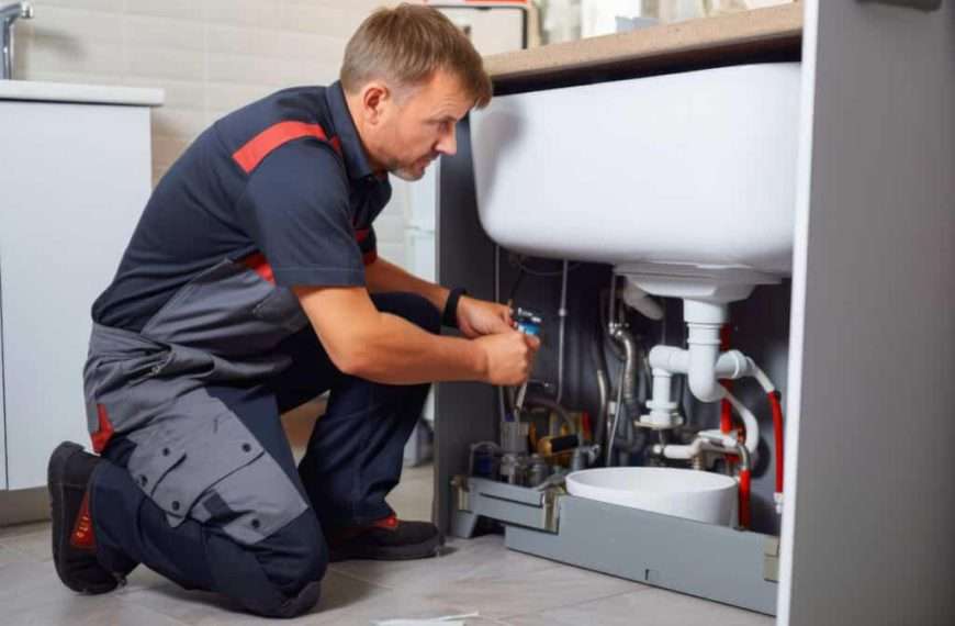 plumbers fixing a sink - local plumbing service - Local Plumbers