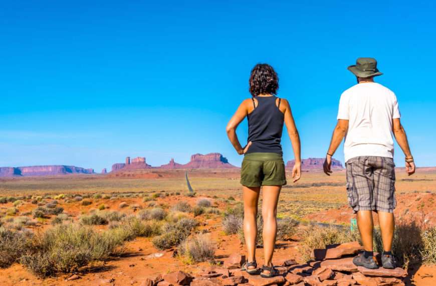 couple in the desert