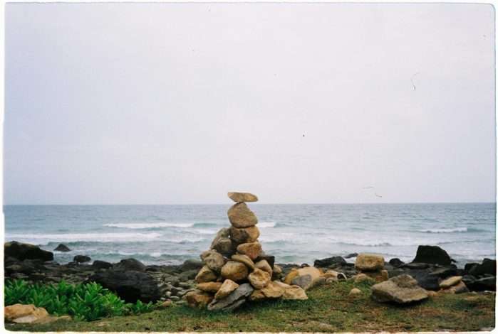stone cairn in Vietnam
