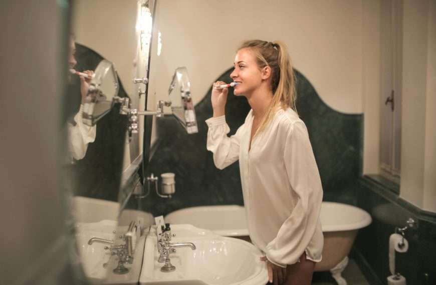 health and wellness brushing your teeth