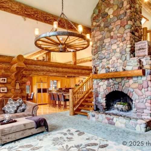 living in a log cabin