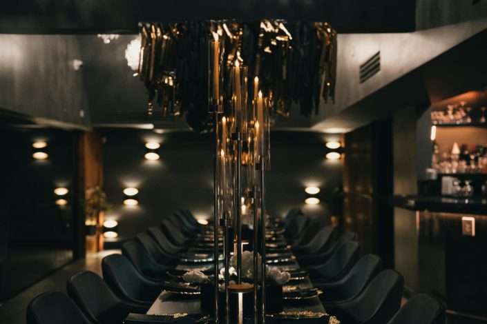 Neat dining room of a high-end North Loop restaurant - north loop minneapolis restaurants
