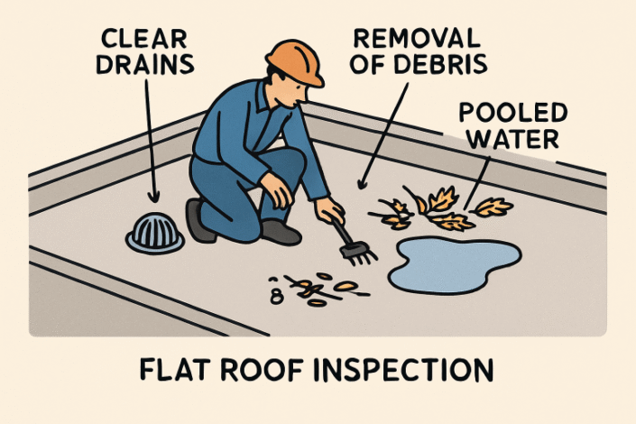 flat roof maintenance