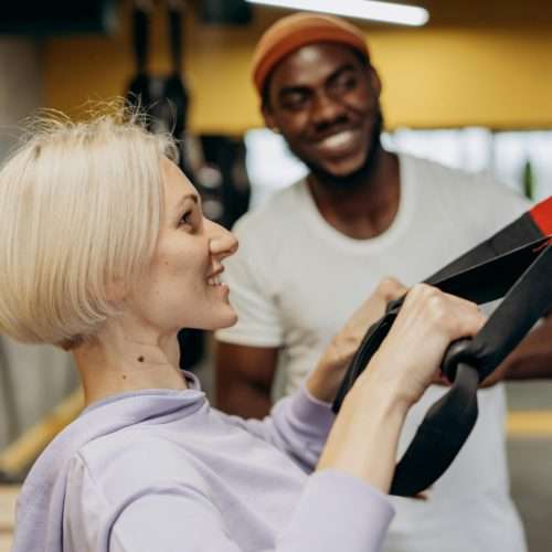taking care of yourself as you age - woman doing workout