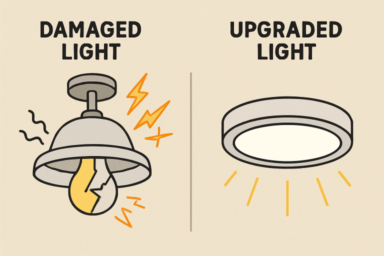 faulty indoor lighting