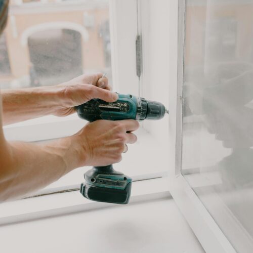 house sounds - person with a drill