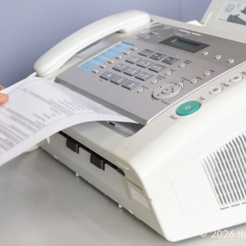 fax machine - faxing