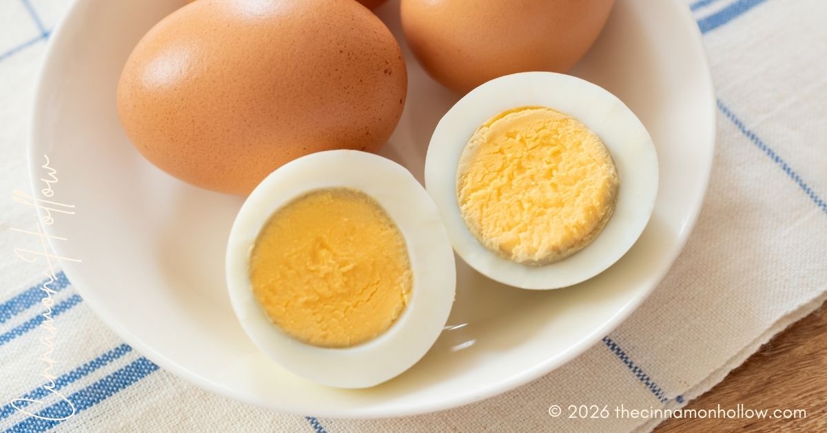 hard boiled eggs for quick and easy protein