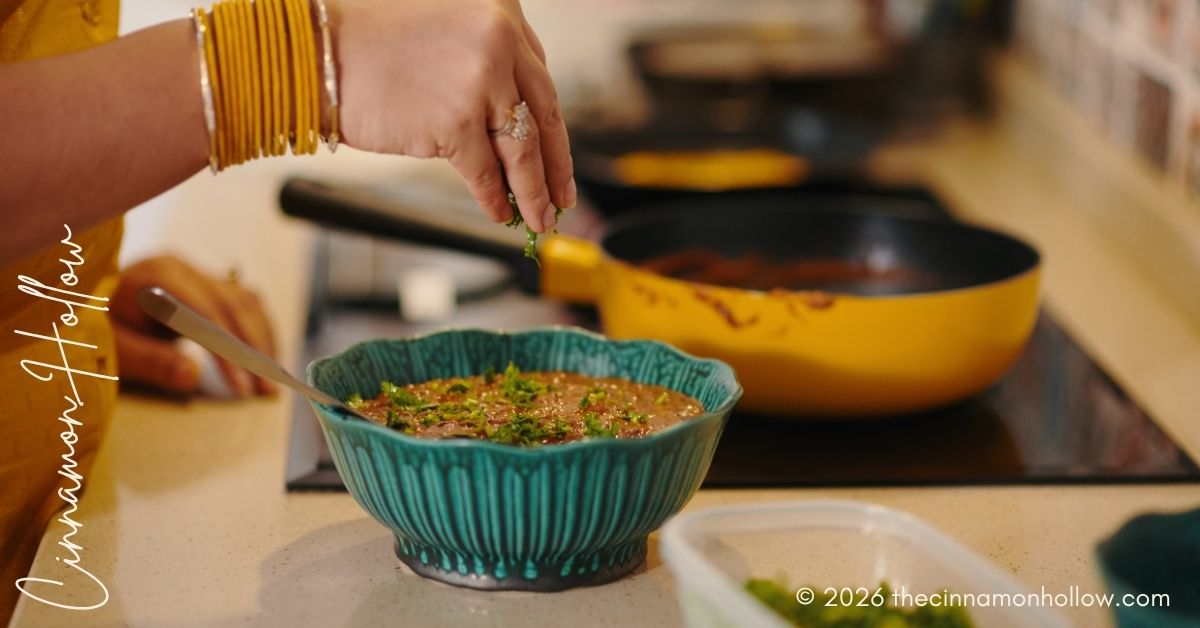cooking Indian food