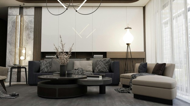 modern living area