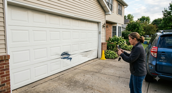Vehicle-Damaged Garage Doors