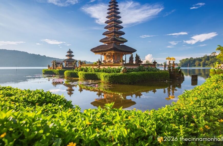 Pura Ulun Danu Bratan, or Pura Beratan Temple, Bali island