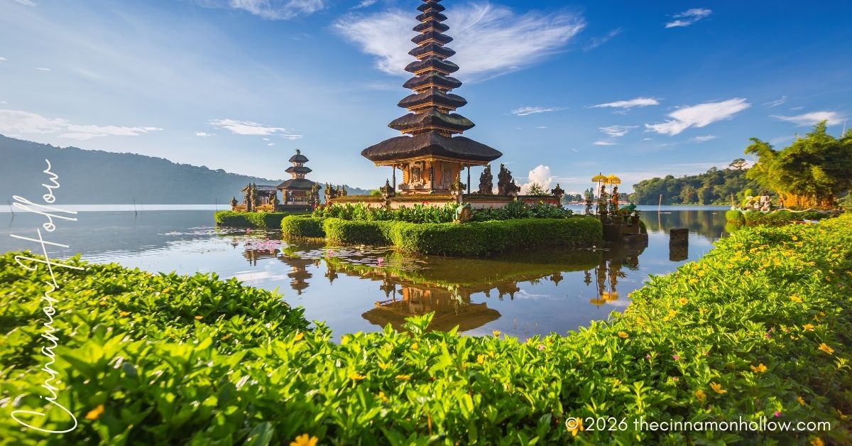 Pura Ulun Danu Bratan, or Pura Beratan Temple, Bali island