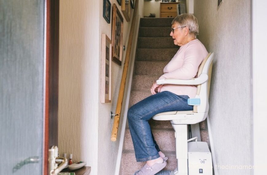 stair lift - preparing your home before a parent moves in