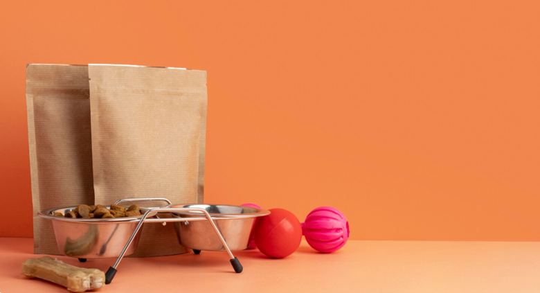 Dog food packaging
