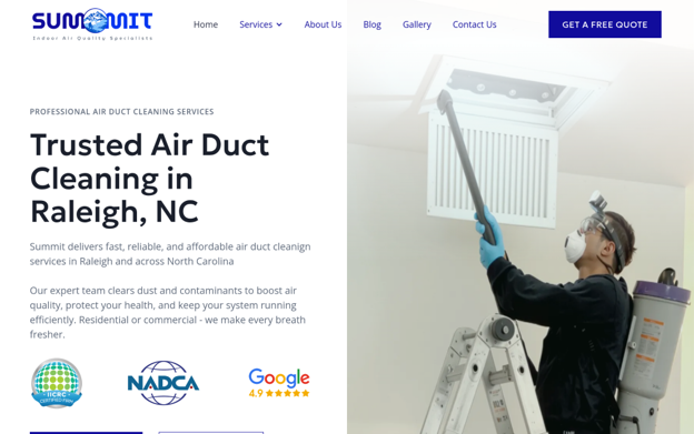 Summit Duct Cleaning - Air Duct Cleaning Companies in Raleigh