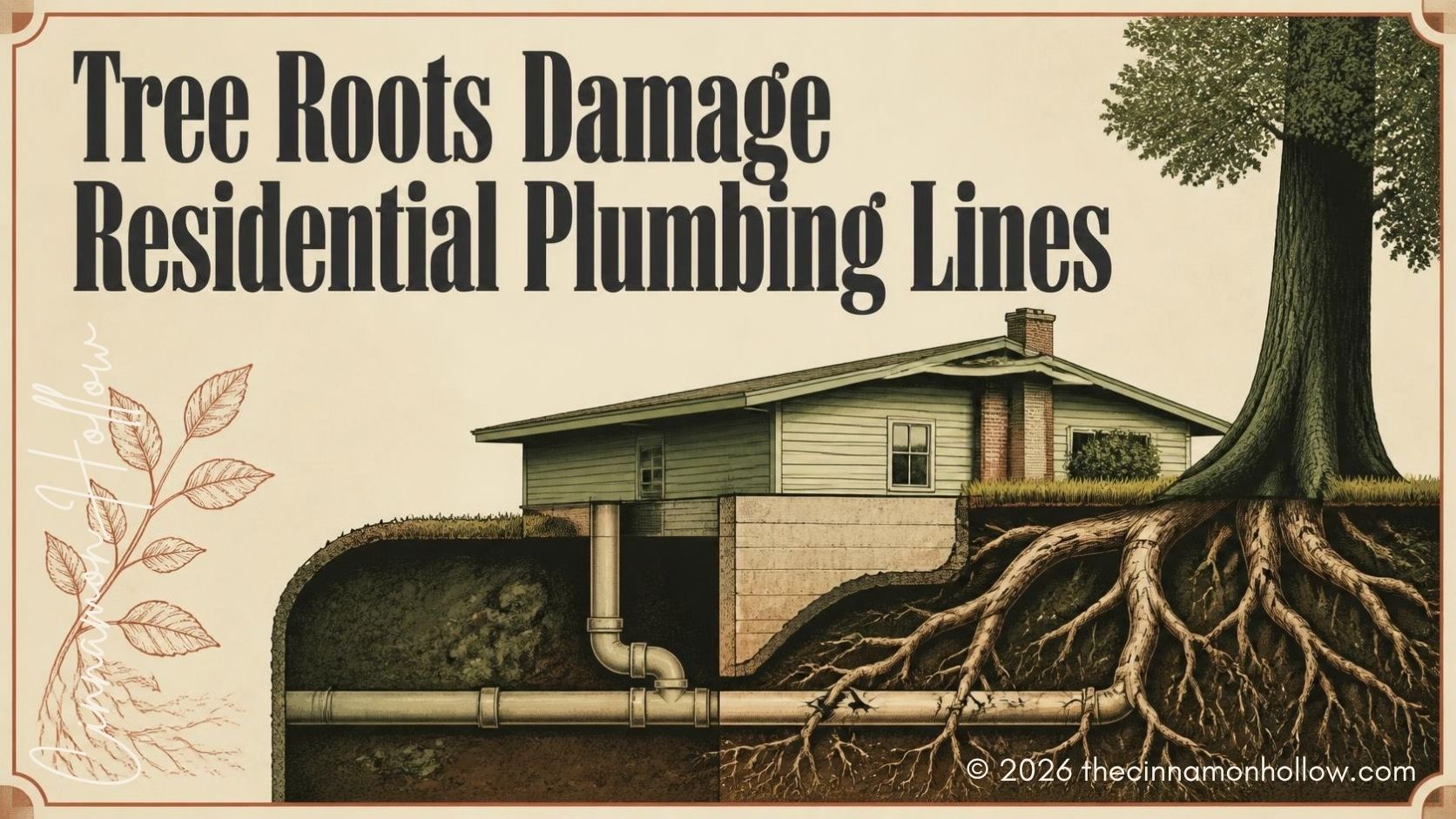 Tree Roots Damage Residential Plumbing Lines