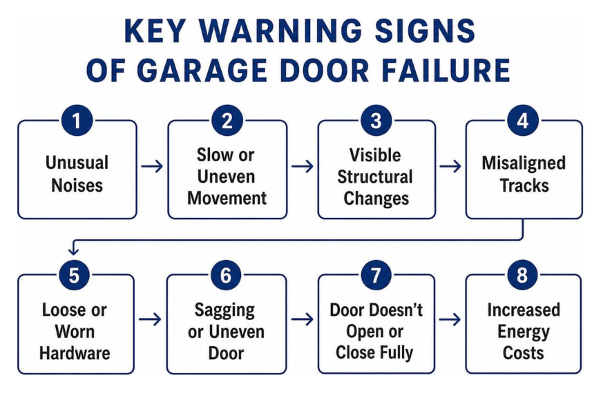 Professional Garage Door Repair - warning signs garage door failure