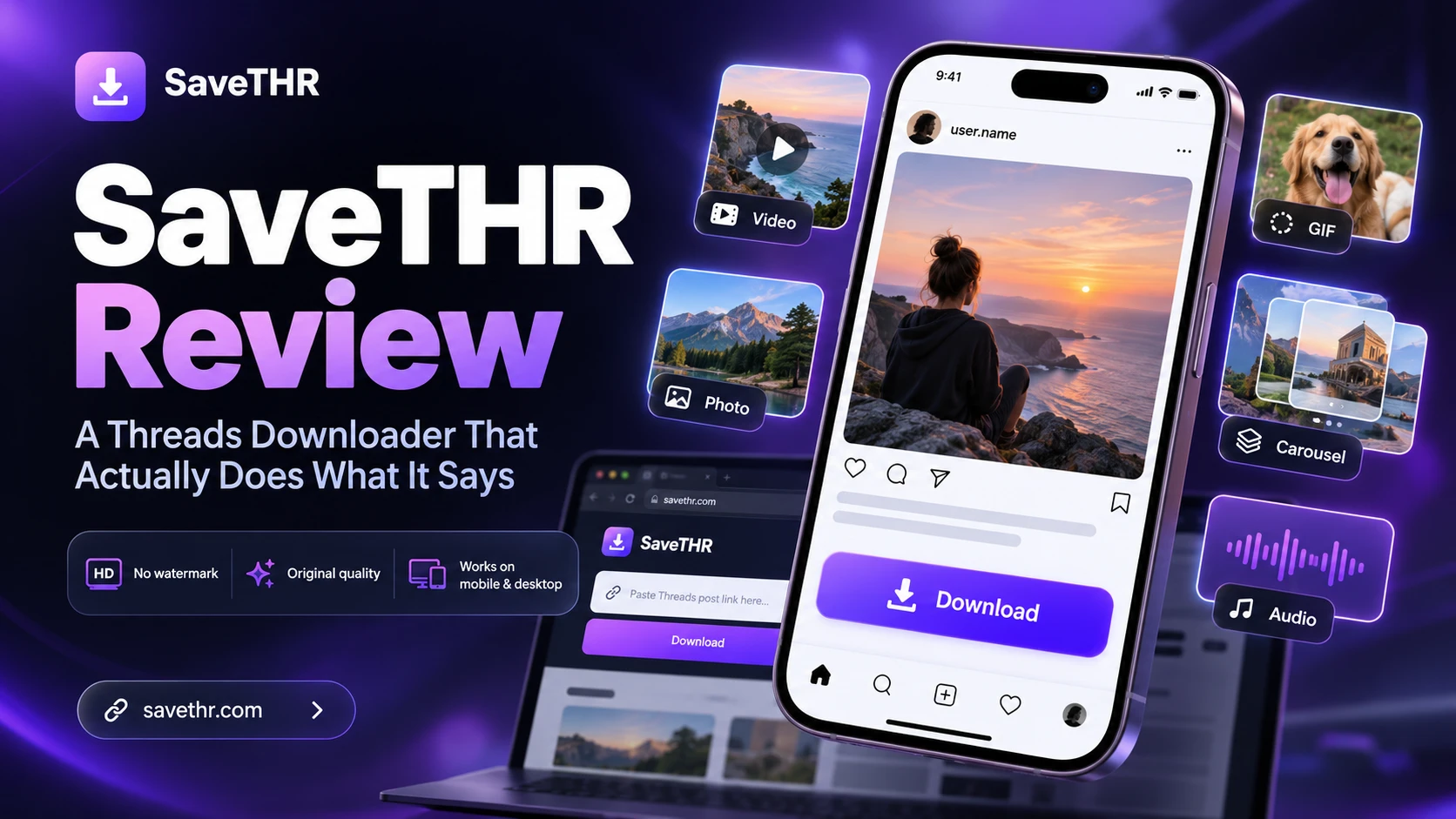 SaveTHR Review — A Threads Downloader