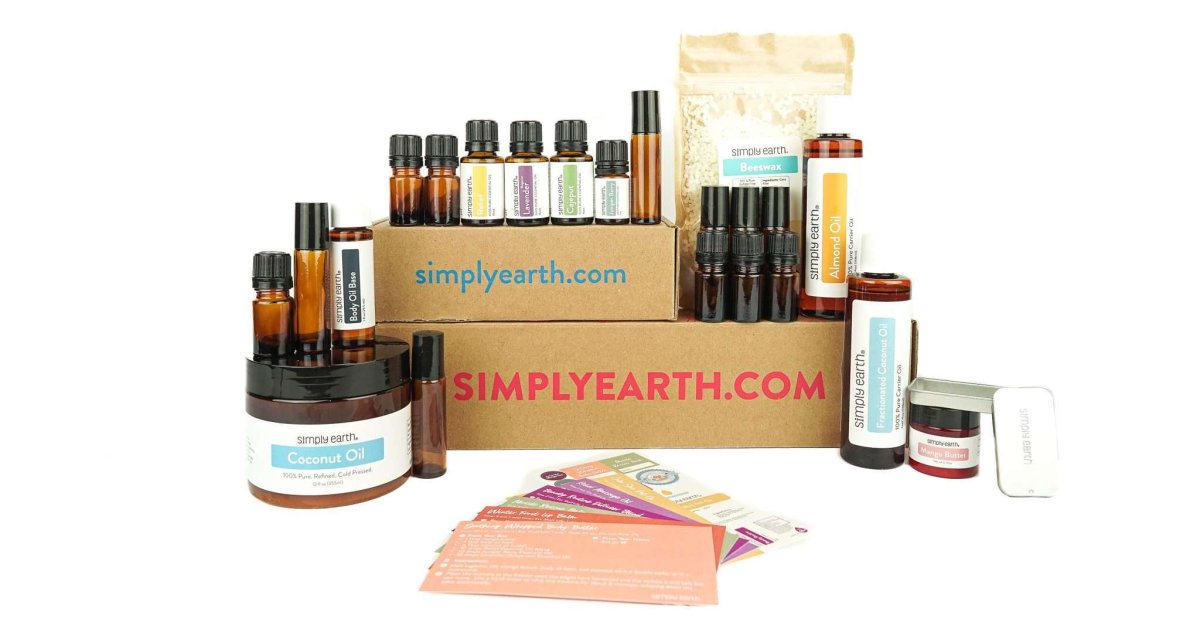 Simply Earth Essential Oil Recipe Box