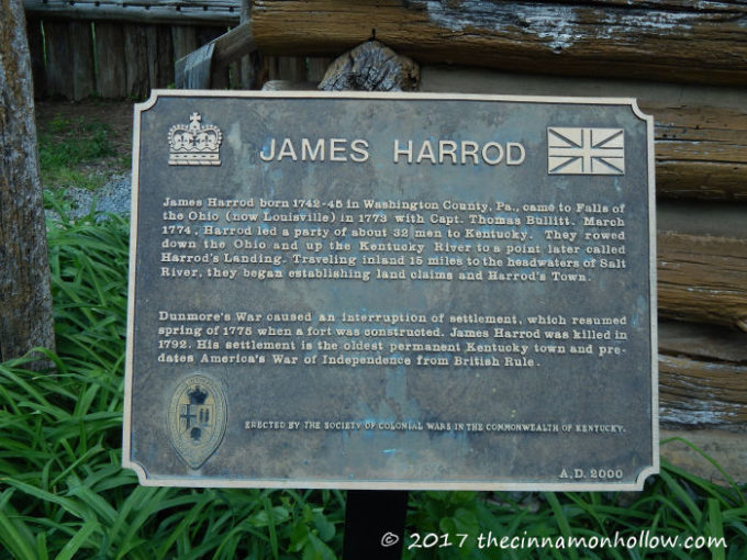 James Harrod Plaque - Fort Harrod
