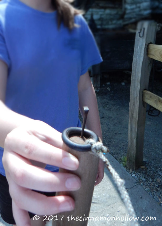Nail and ring game made by the Blacksmith