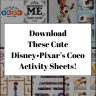 Disney•Pixar’s Coco Activity Sheets!