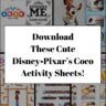 Disney•Pixar’s Coco Activity Sheets!