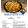 Alexander And The Terrible, Horrible, No Good, Very Bad Day Crustless Quiche Recipe
